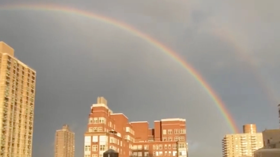 Rainbow Shines Over New York on September 11 Anniversary WeatherBug