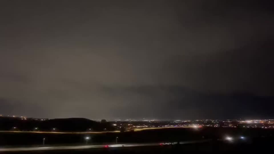 Lightning Flashes Across Night Sky Weatherbug