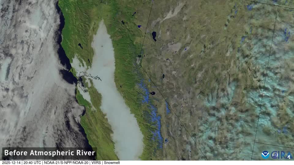 Atmospheric River Covers California Mountains | WeatherBug