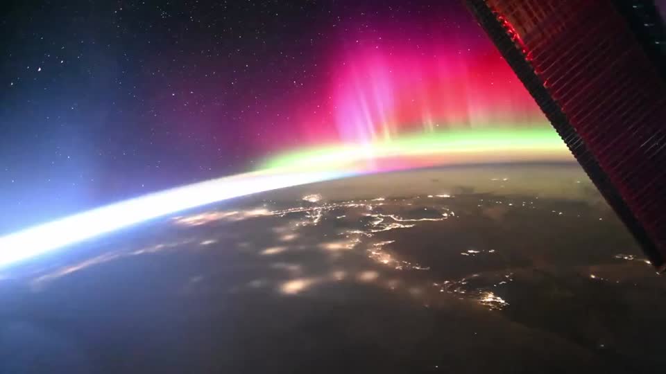 Beautiful Aurora View From Space Station | WeatherBug