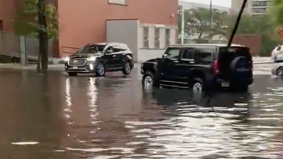 Bronx Roads Flood After Heavy Rain in New York City WeatherBug