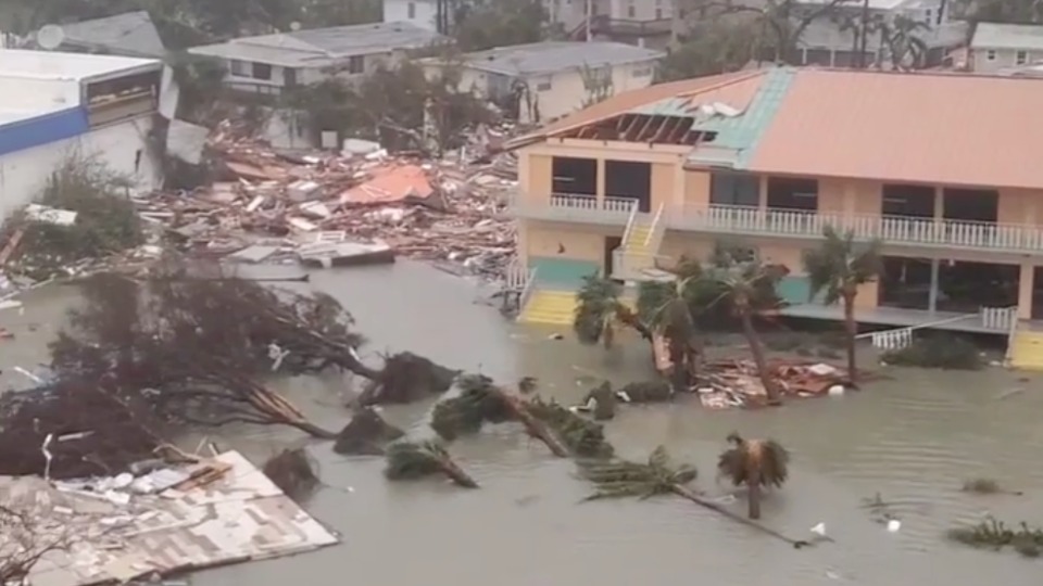 Impact of Hurricane Ian Seen at Fort Myers Beach WeatherBug