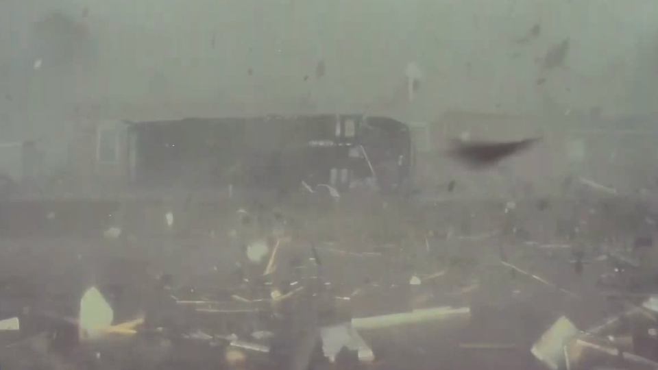 Tornado Flips Truck In Dashcam Video Weatherbug