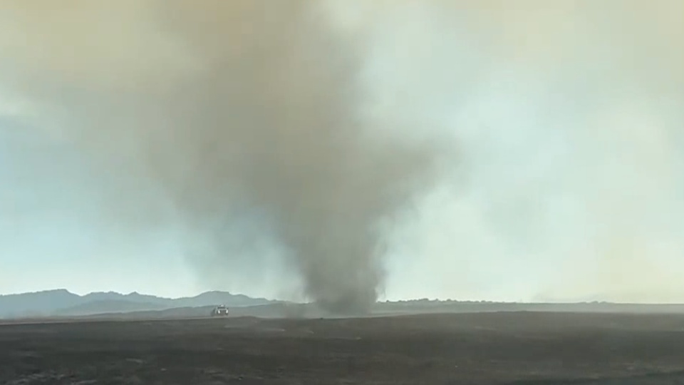 Dust Devil Swirls in Wichita Mountains | WeatherBug