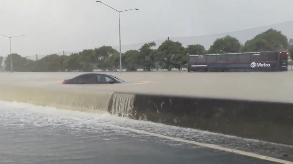 Roads Completely Swamped in Auckland, New Zealand WeatherBug