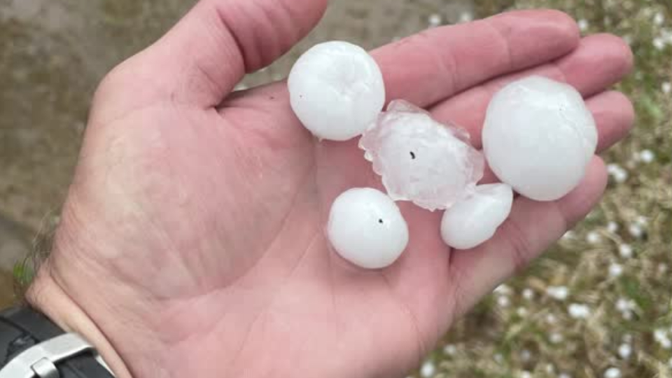 Large Hail Hits Northeast Texas WeatherBug