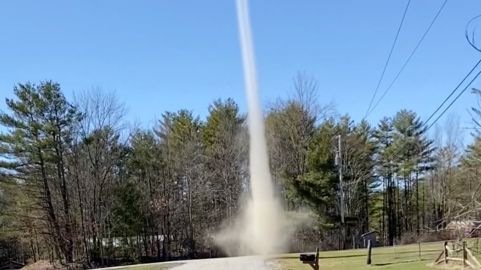 Dust Devil Swirls in Northeast New York WeatherBug