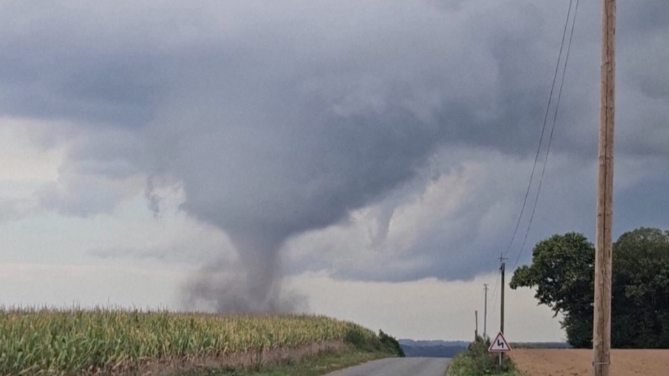 Video Shows Tornado in French Countryside WeatherBug