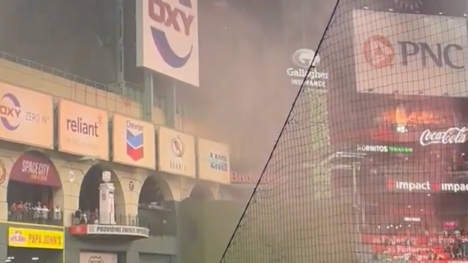 Rain Falls Inside Houston Covered Stadium | WeatherBug