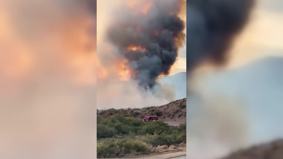 Crews Battle Brush Fire in San Diego | WeatherBug