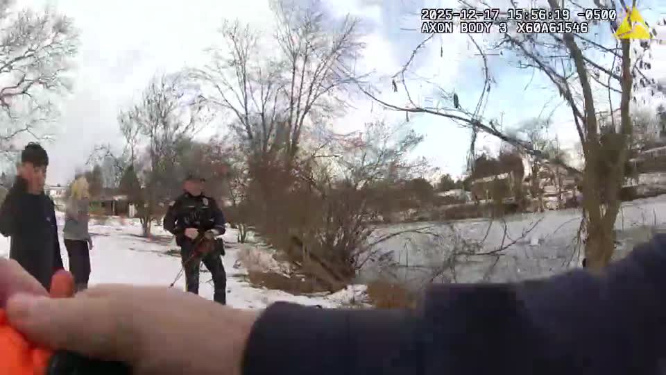 Kids Rescued After Falling Into Frozen Lake | WeatherBug