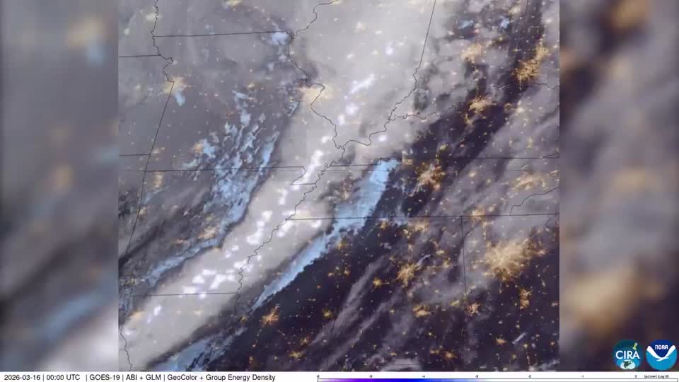 Satellite Shows Lightning Packed Storm | WeatherBug
