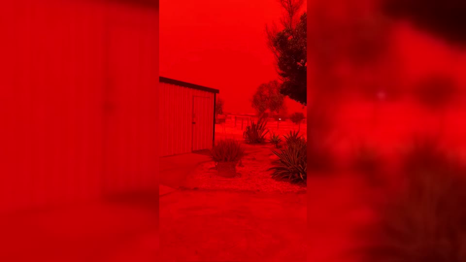 Sky Turns Red Ahead of Tropical Cyclone | WeatherBug